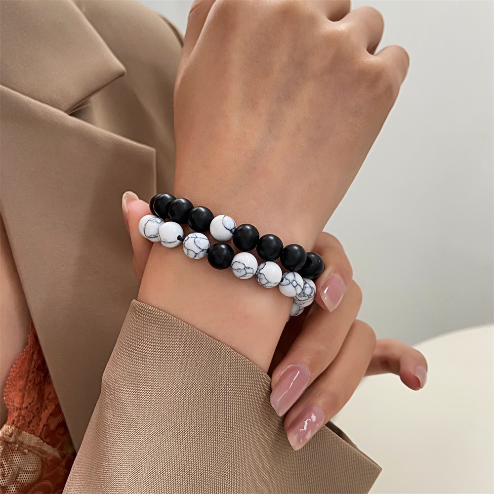 beaded Friends Hand String ancient Style Couple Bracelet手串 - 图0