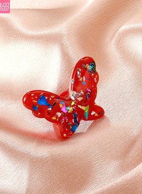 ins Style Acrylic fashion retro Punk butterfly resin rings