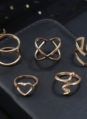 欧美跨境新款饰品时尚戒指女