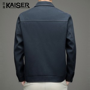 Kaiser/凯撒2022秋冬新款时尚休闲夹克外套男中年商务翻领男装潮