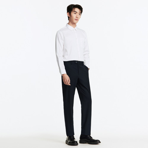 [专柜同款]九牧王西裤男2025秋季新款商务正装弹力直筒标准版长裤 - 图3