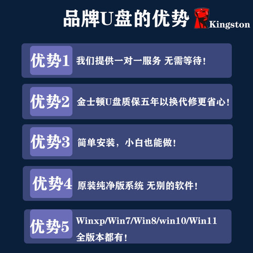 电脑重装系统u盘win10/11装机一键安装正版启动盘windows7/8/xp - 图2