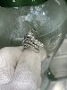 Japanese finished product streamlined gradient 4 5.5mm seawater akoya multi-bead ring 18k natural diamond