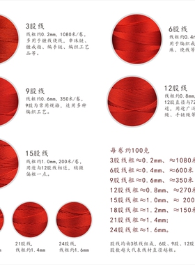金三鱼牌股线12股塔线手工编织绳