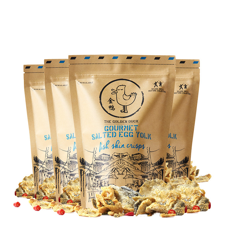 袋组合 4 125g 金鸭休闲小吃即食鱼皮新加坡原装进口零食咸蛋黄鱼皮 袋组合 4 125g 金鸭休闲小吃即食鱼皮新加坡原装进口零食咸蛋黄鱼皮