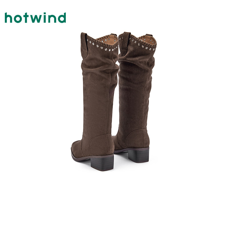 热风2025年冬季新款女士时尚休闲靴,淘宝优惠券,粉丝福利购,淘宝优惠卷