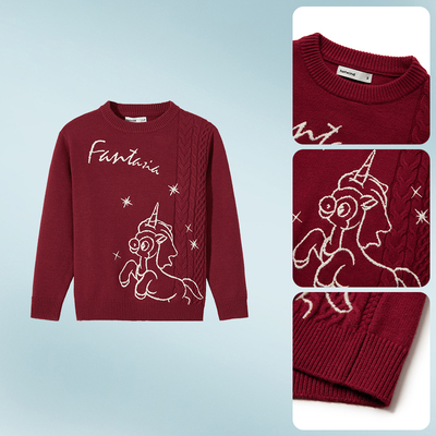 女士迪士尼小飞马针织开衫