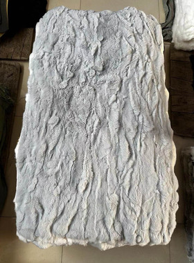 真獭兔毛拼接毯子褥子