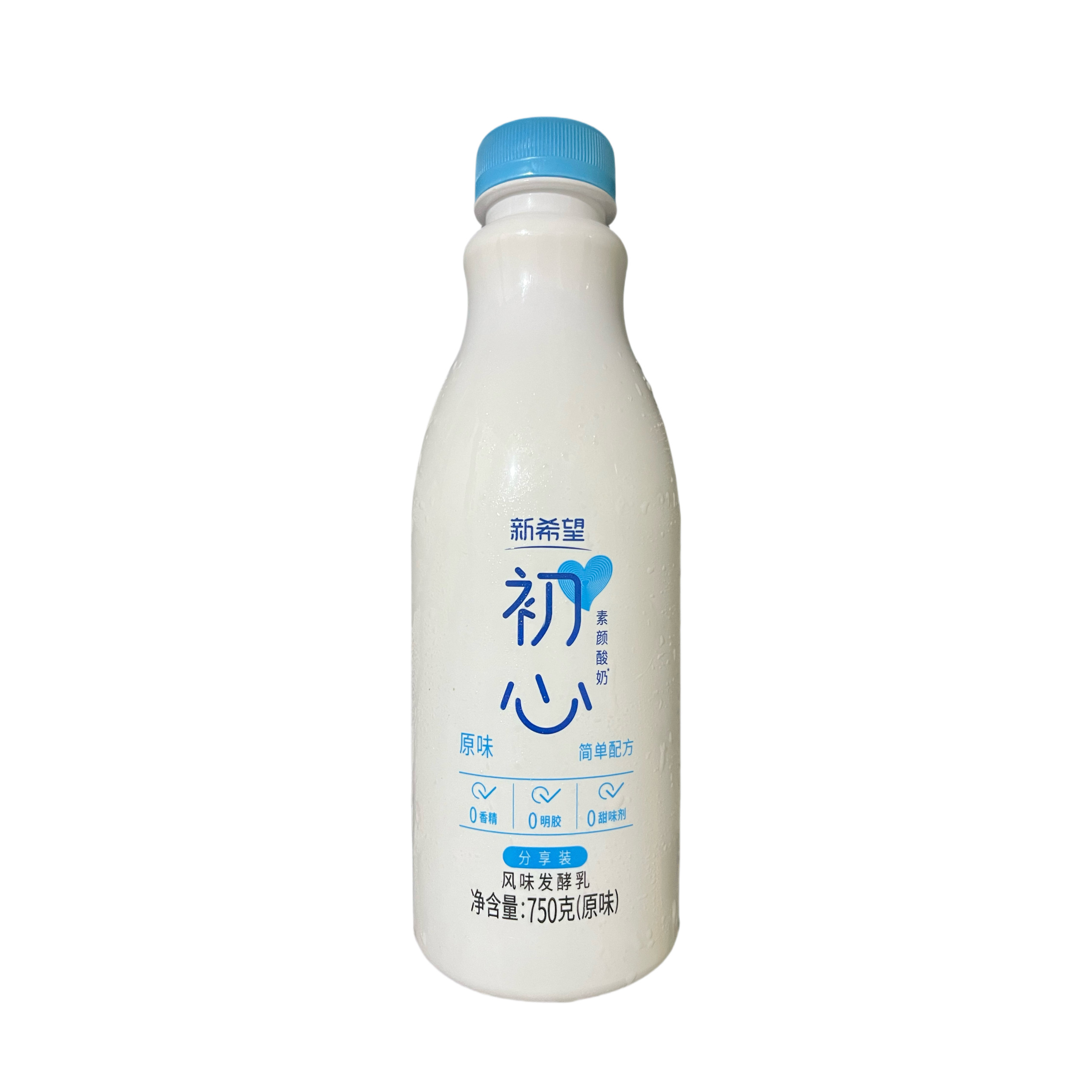 新希望初心原味酸奶简单配方750克原味大瓶分享装