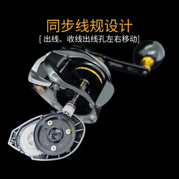 Ferno all-metal-metal synchronous wire gauge sea fishing boat fishing water droplet large fishing force against the seawater fishing reel