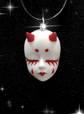 原创设计手工绘陶瓷个性特色吊坠