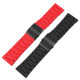 Rubber-coated steel watch strap is suitable for GEYA Great Wall Shanhaiguan/Aerospace joint style barrel-shaped watch accessories