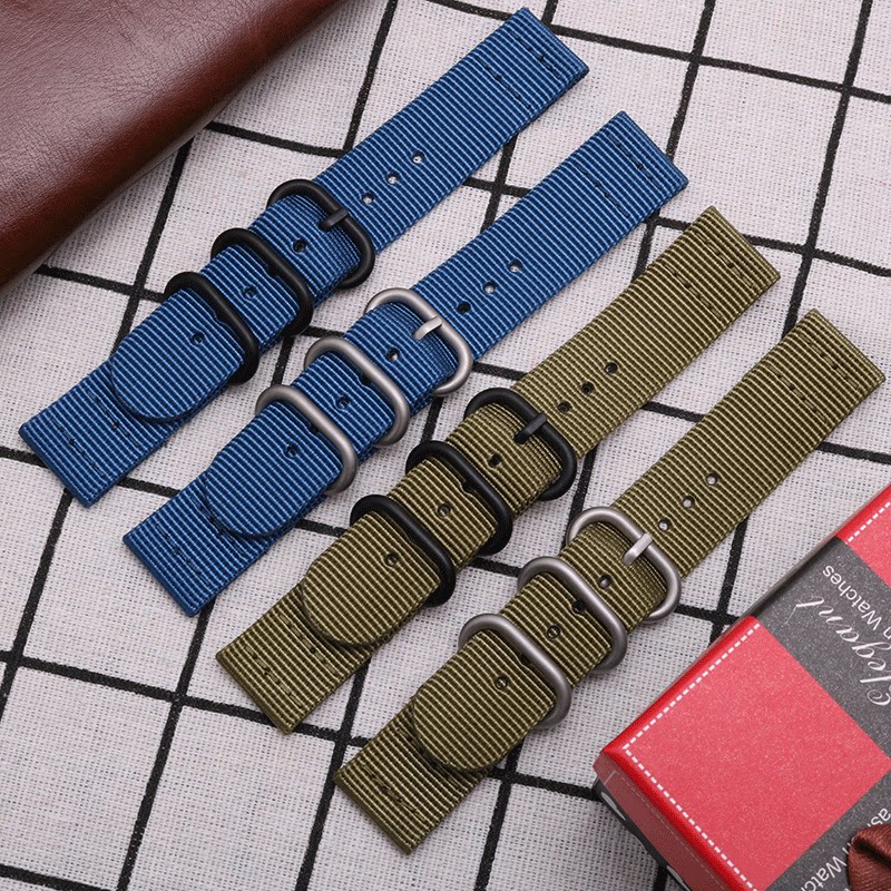 卡西欧手表尼龙帆布表带男 tkn配件