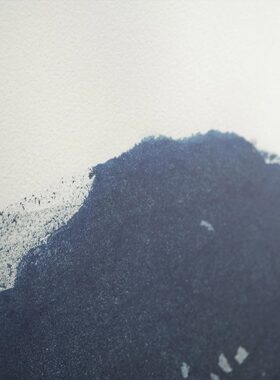 进口瑞典抽象蓝色原版海报装饰画
