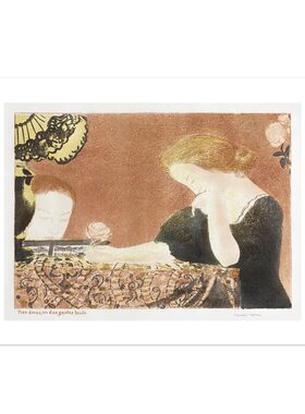 liveart法国画家Maurice Denis丹尼斯小众朦胧花园原版装饰画海报