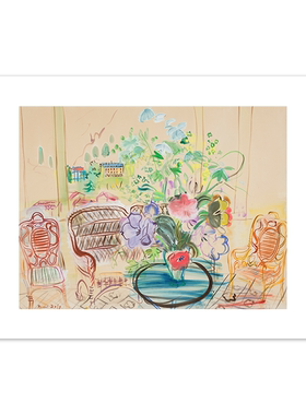 liveart法国画家劳尔杜飞Raoul Dufy画室音乐艺术装饰画海报