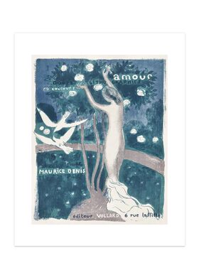 liveart法国画家Maurice Denis丹尼斯梦幻蓝色原版装饰画海报