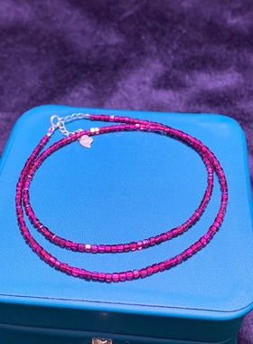 新款碧玺、石榴石切面项链手串晶莹宝剔透厂家大量男女款礼物饰品