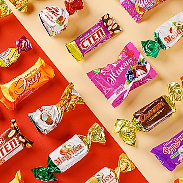 官旗【俄罗斯进口】巧克力夹心混合糖果500g[6元优惠券]-寻折猪