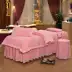 Màu xám massage giường đẹp bộ ba bộ mô hình đặc biệt mùa thu và mùa đông ánh sáng màu xanh vàng Nhật Bản chăn nhung bông - Trang bị tấm tìm mua ga phủ giường spa Trang bị tấm