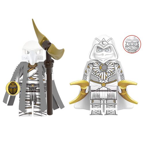 漫威超级英雄美剧月光骑士XH1895积木人仔月牙镖孔苏玩具 - 图3