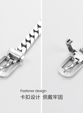 设计师款银手链欧美街头小众饰品