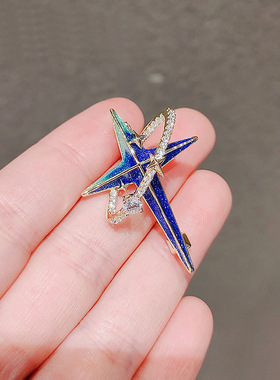 宇宙星球系星星胸针防走光设计感