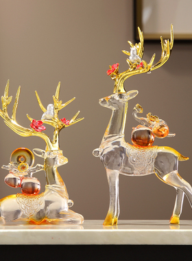 树脂玄关摆件新中式客厅