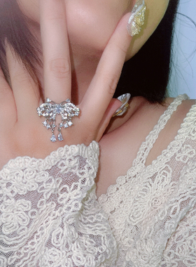 流苏锆石锁骨链轻奢高级感项链