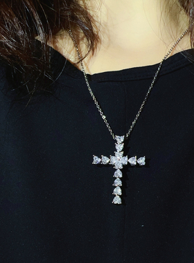 魅芽仙骨吸睛超百搭十字架项链