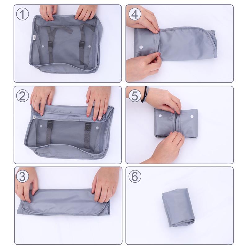 8/6 pieces Set Travel Organizer Storage Bags Suitcase - 图1