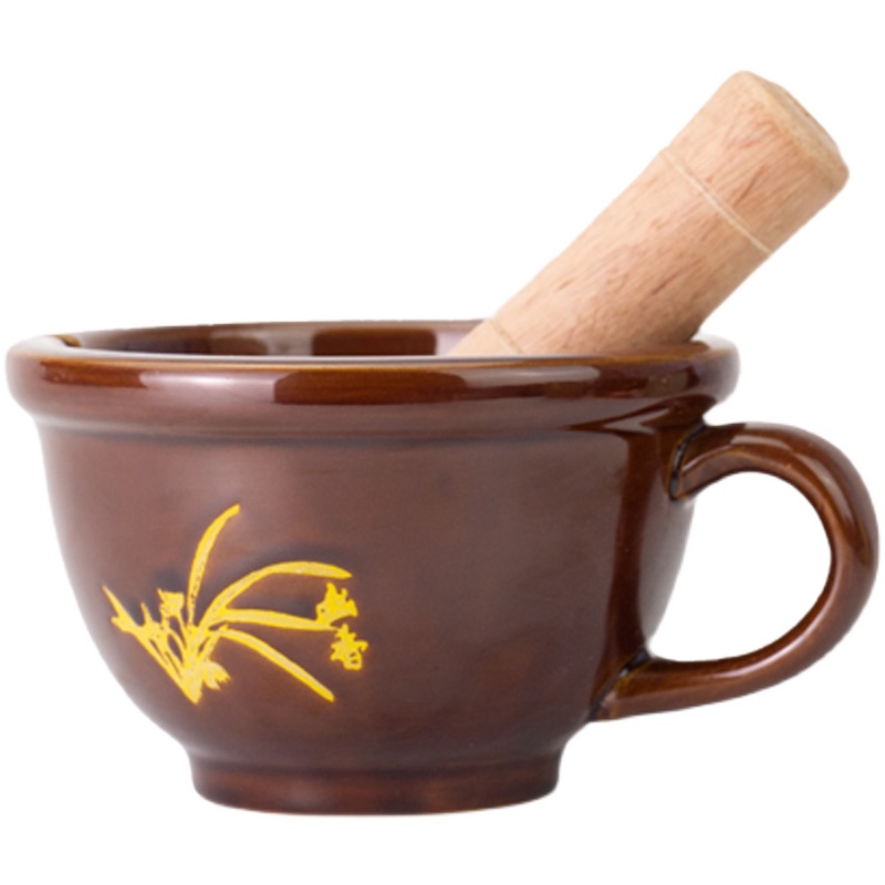 擂钵家用研磨器捣蒜器蒜泥器擂辣椒皮蛋擂茶陶瓷捣碎罐手动蒜臼子 - 图3