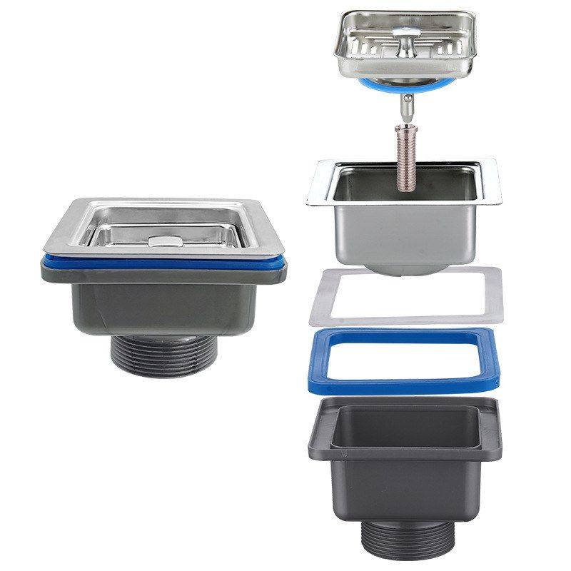 下水水槽方形洗菜方型配件批发器不锈钢盆厨房矮杯过滤器下水管,淘宝优惠券,粉丝福利购,淘宝优惠卷