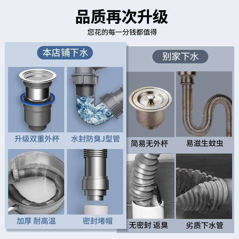 厨房排水管单槽洗菜套装盆配件器洗碗池下水管防臭批发大下水水槽,淘宝优惠券,粉丝福利购,淘宝优惠卷