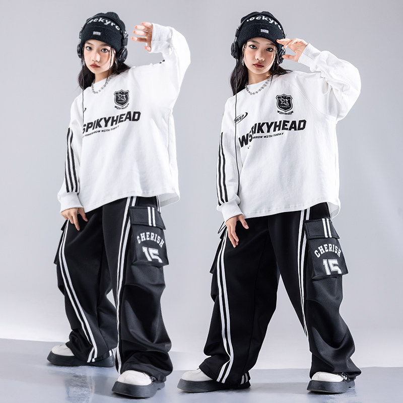 街舞演出服儿童架子鼓舞蹈表演hiphop童装少儿服装男童嘻哈套装冬,淘宝优惠券,粉丝福利购,淘宝优惠卷