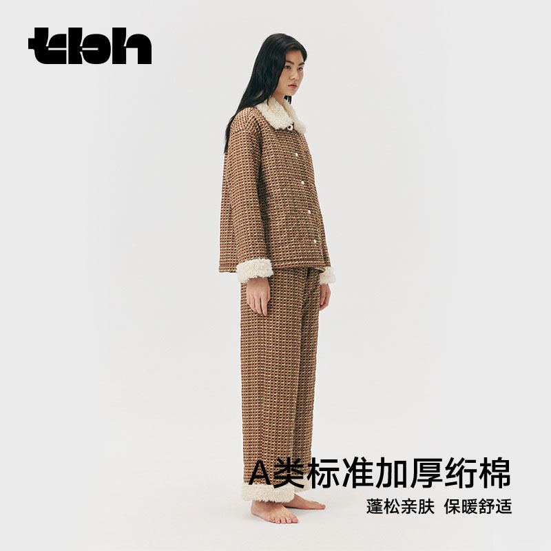 tbh野兽派磨毛棉家居服套装