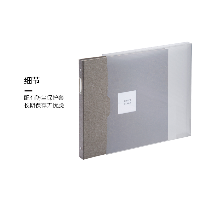 marks Photo系列Binder Album大型活页DIY家庭相册 5寸7寸方形照片 四色活页夹横竖两用活页多种替芯套装 - 图1