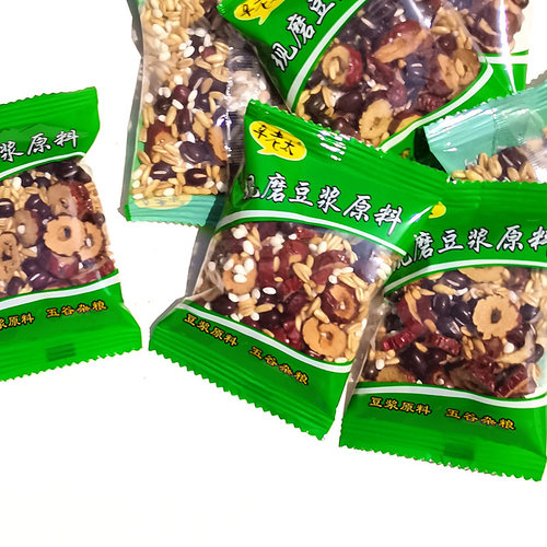 辛老太现磨豆浆原料包小袋装熟红豆红枣豆浆原料烘焙豆五谷杂粮80 - 图0