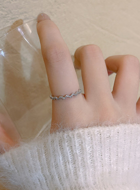 复古波浪设计感戒指女小众个性食