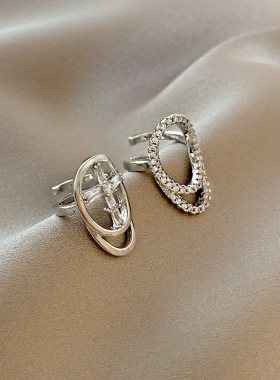 两件套指甲戒指女时尚小众设计感