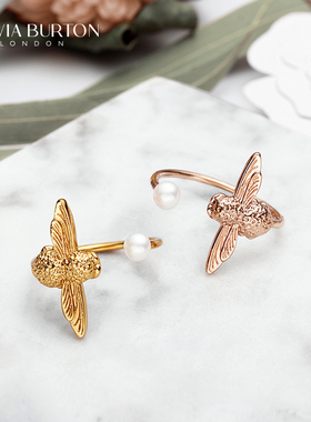 3D小蜜蜂戒指大小可调节