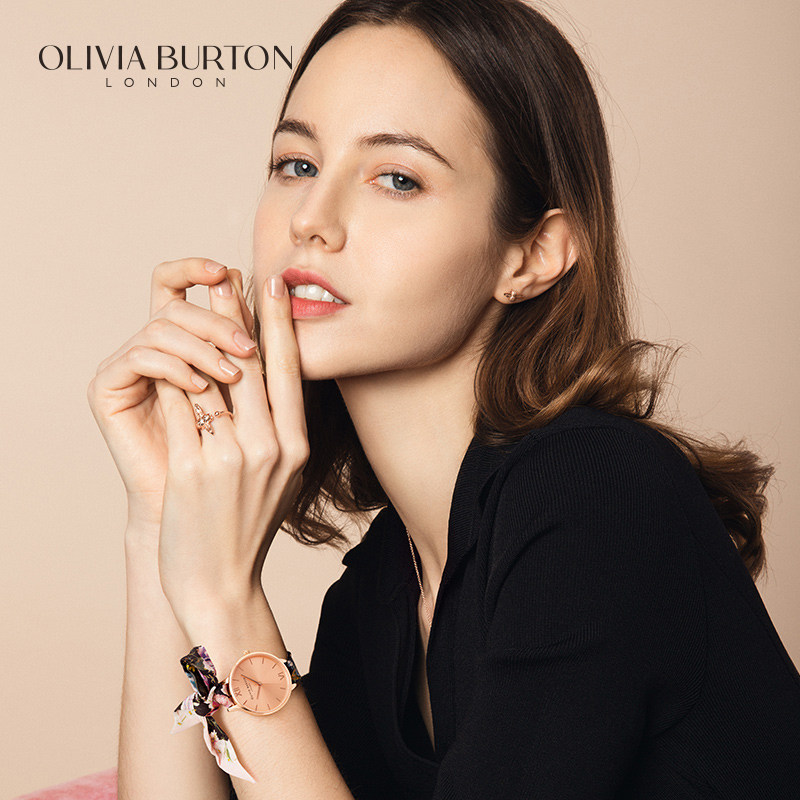 【限时特价】OliviaBurton丝巾手表女款套装小众轻奢女表士石英表,淘宝优惠券,粉丝福利购,淘宝优惠卷