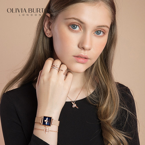 OliviaBurton小蜜蜂手表女小方表高级感小众轻奢女款表品女生礼物 - 图2