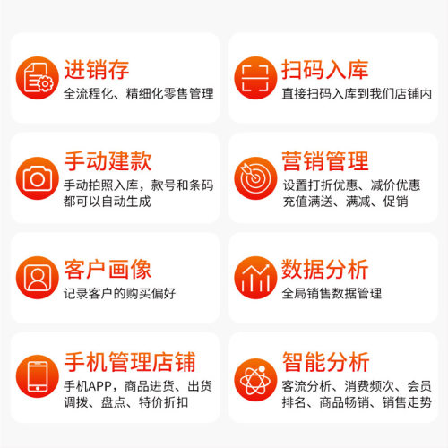 商陆花鞋服装零售连锁管理系统扫码入库多门店进销存软件笑铺日记 - 图1