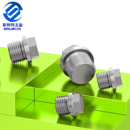 304不锈钢外六角法兰面带边堵头油堵管堵螺塞1分2分3分4分6分8*1 - 图3