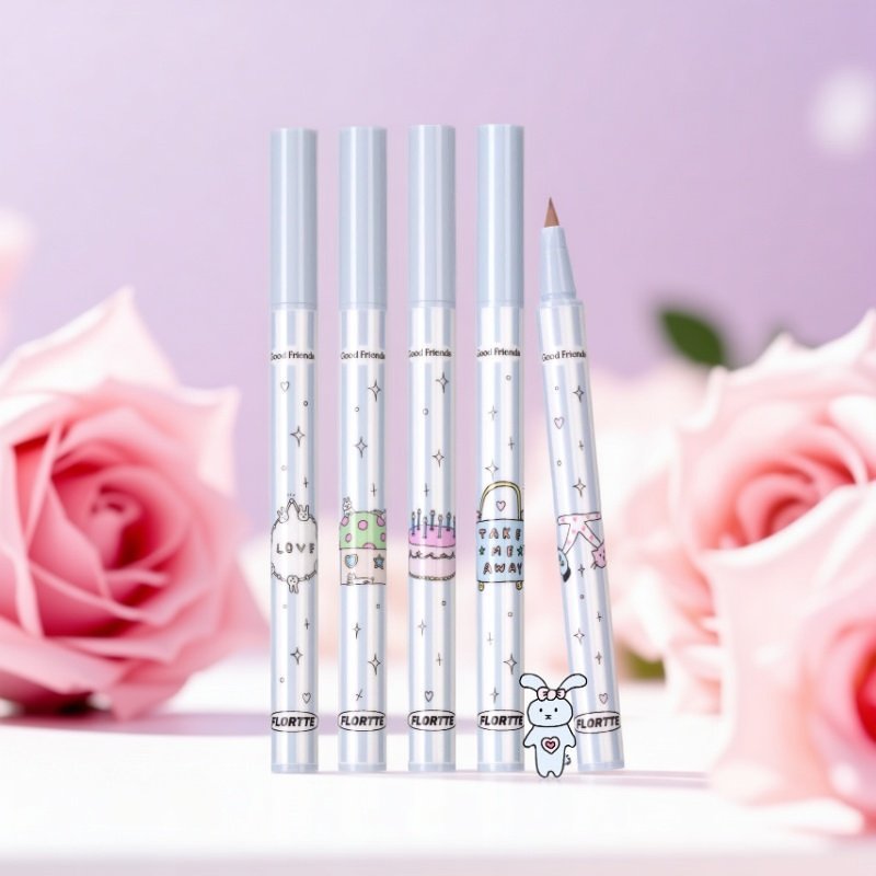 FLORTTE/花洛莉亚万向眼线液笔多用旋转笔头纤细防晕眼线细线国产,淘宝优惠券,粉丝福利购,淘宝优惠卷