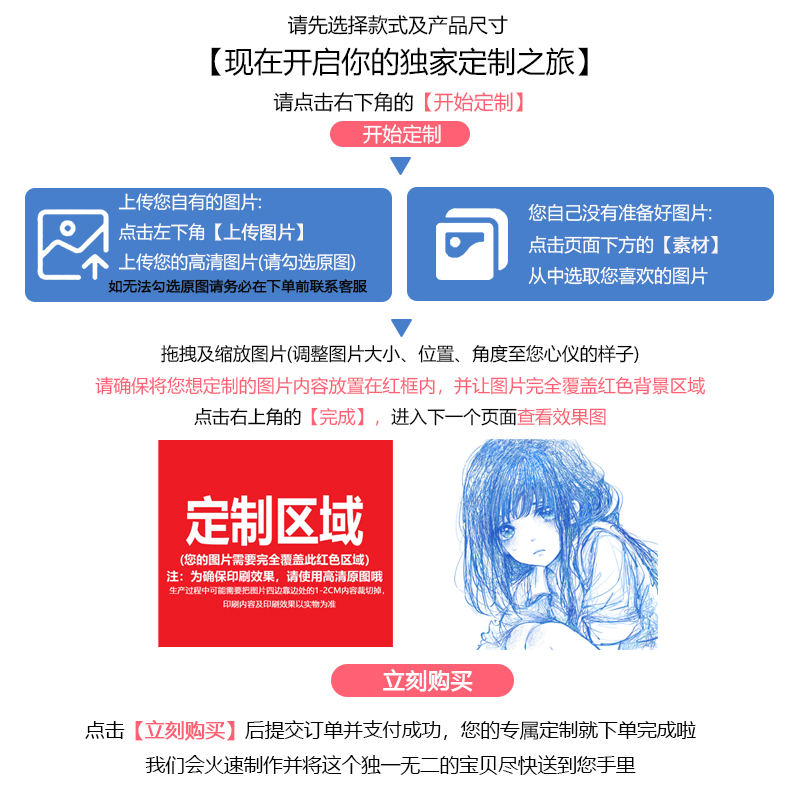 【高端定制】DIY来图定制鼠标垫二次元电竞鼠标垫【聚氨酯底胶】