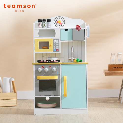 teamson迪生家宝宝厨房玩具过家家儿童玩具中型木制仿真套装礼物 - 图1