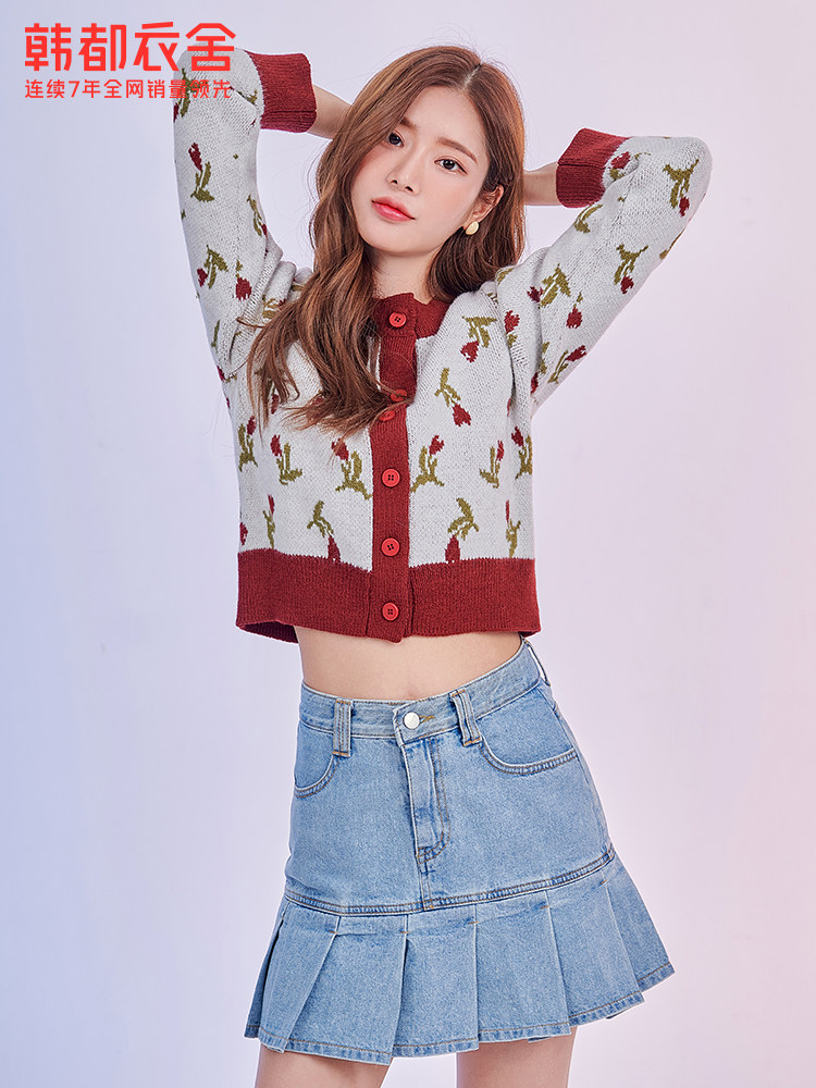 韩都衣舍outlets2021春装女针织衫 韩都衣舍outlets店毛针织衫