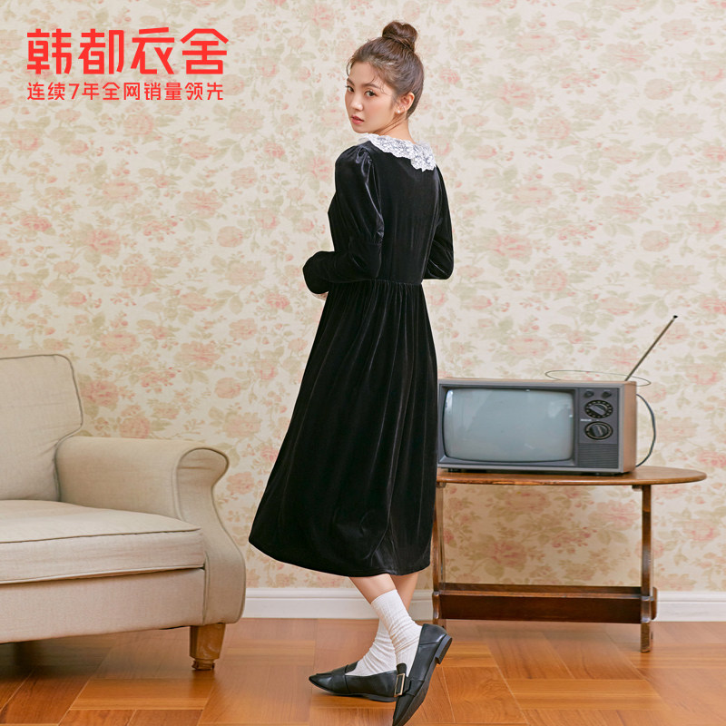 韩都衣舍outlets2021 re7423 韩都衣舍outlets店连衣裙